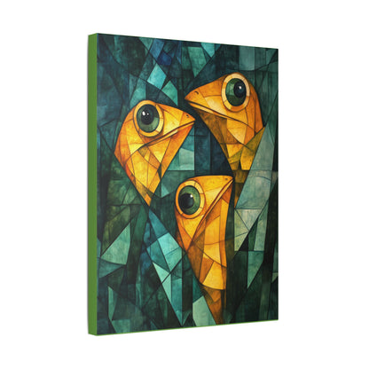 If We Don't Move Maybe They Won't See Us - Garden Friends - Fine Art Print on Canvas