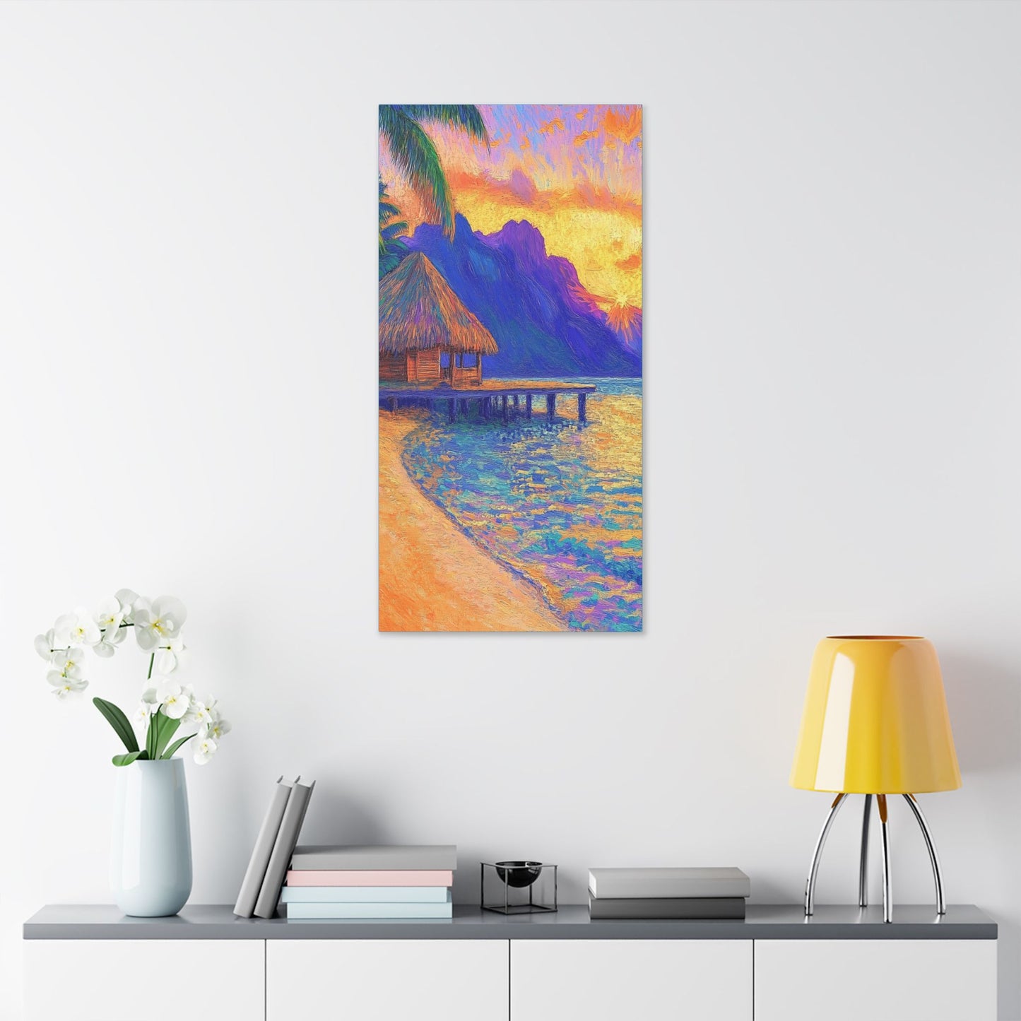 Mornings are Better on Vacation  - Fine Art Print on Canvas