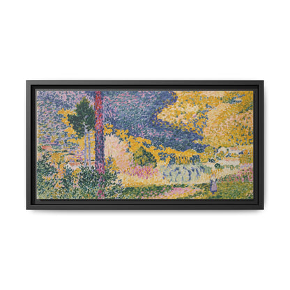 Valley with Fir Shade on the Mountain - Museum Collection - Framed Canvas Print