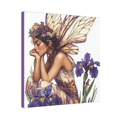 Iris You Were Here - Flowers & Fairies Collection - Fine Art Print on Canvas