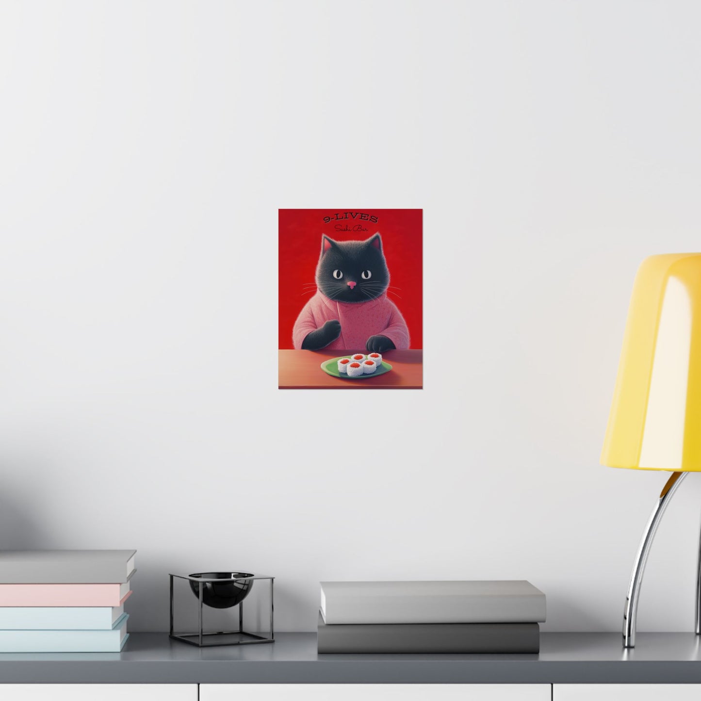 9 Lives Sushi Bar Art Print - Matte Vertical Posters
