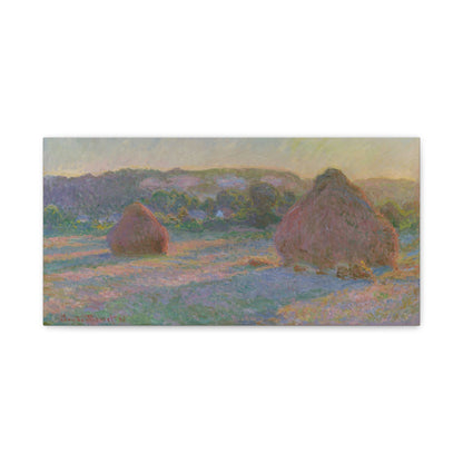 Claude Monet - Fields of Wheat Fine Art Canvas Print
