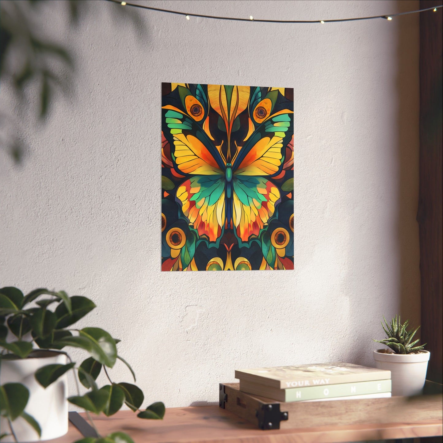 Brilliant Butterfly - Bohemian Wall Art - Fine Art Print - Poster Matte - Vertical Wall Décor