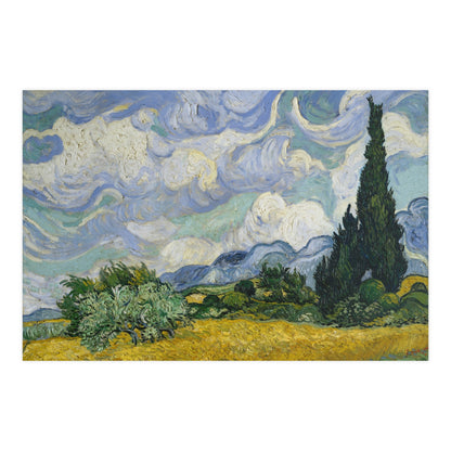 Van Gogh - Wheat Field with Cypresses - Museum Collection - Fine Art Poster