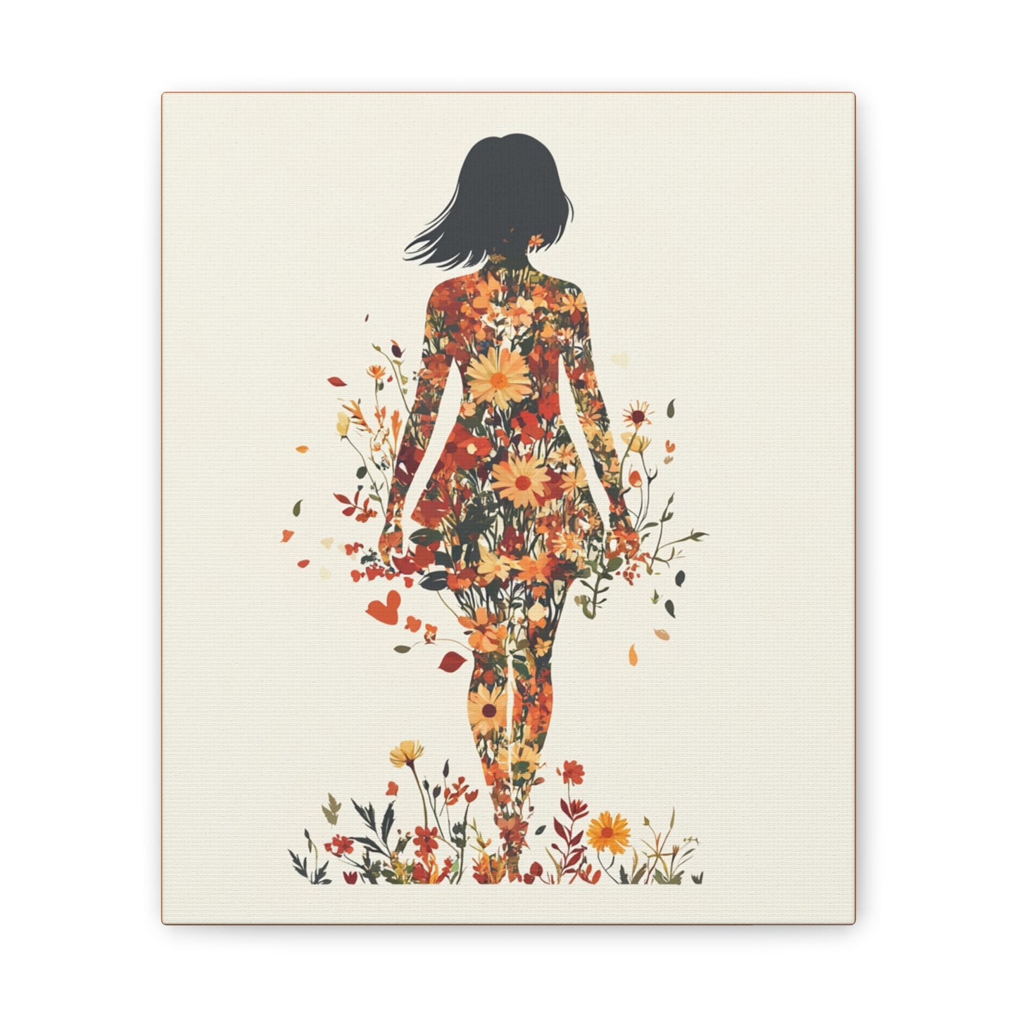 You Belong Among the Wildflowers  - Flower Girl - Print on Canvas