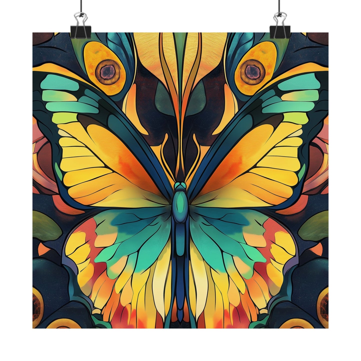 Brilliant Butterfly - Bohemian Wall Art - Fine Art Print - Poster Matte - Vertical Wall Décor