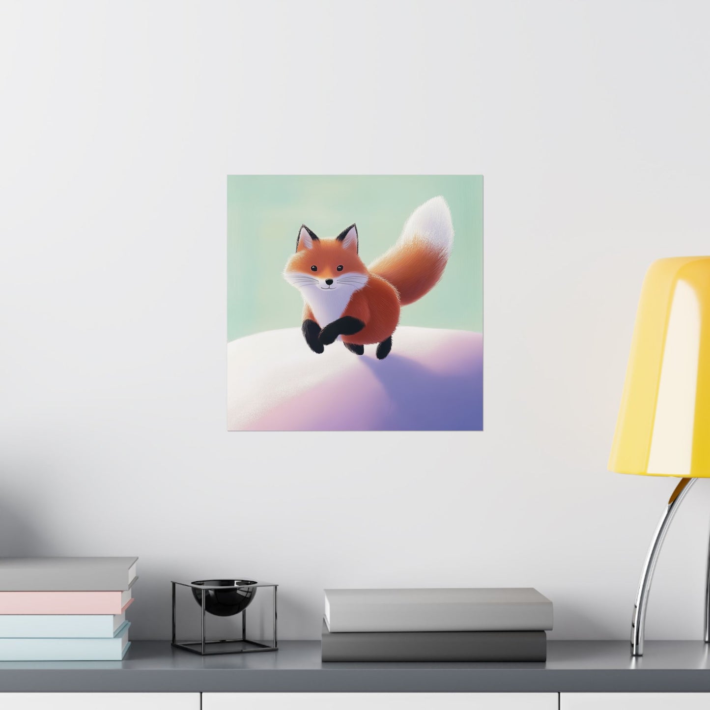 Playful Fox  - Whimsical Animals Wall Art - Cute Animal Posters -  Love Foxes - Vertical Poster