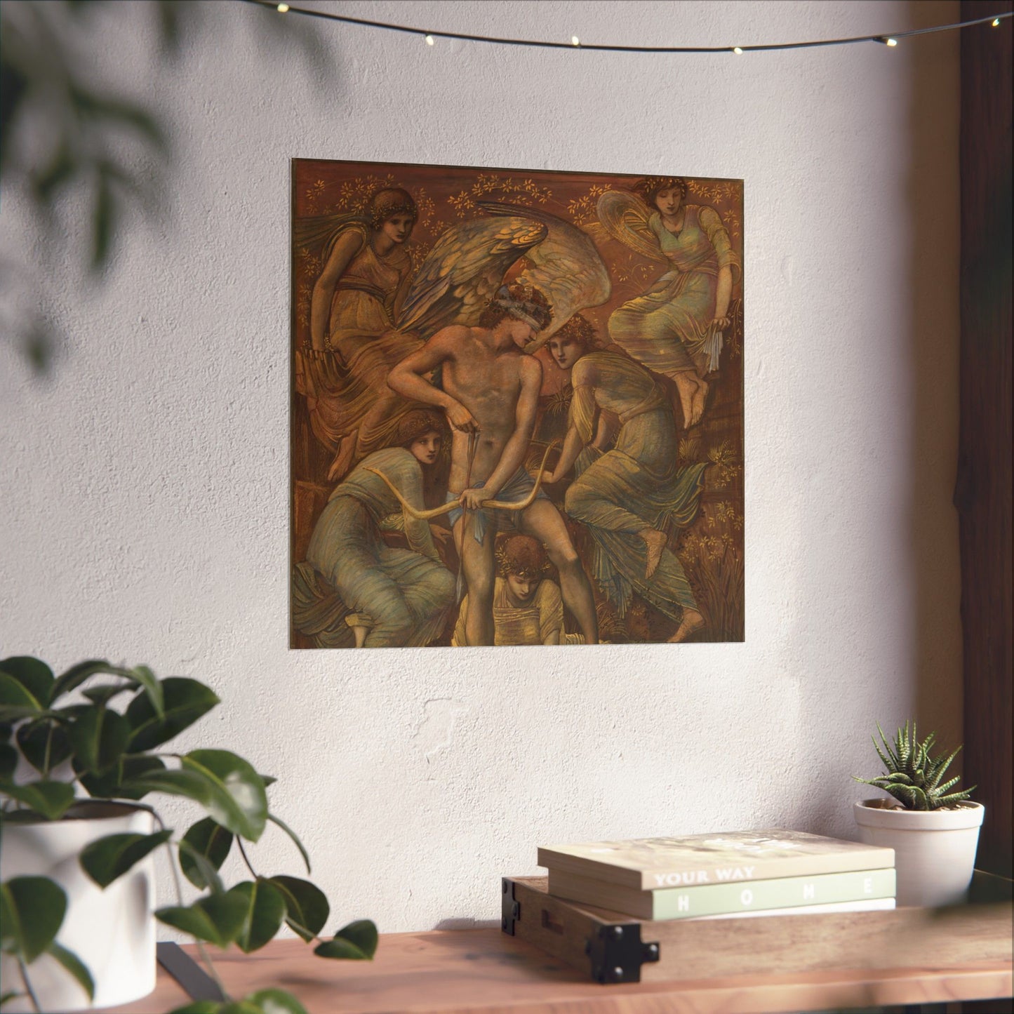 Cupid's Hunting Fields - 1924 - Vintage Fine Art Print - Classic Matte Vertical Poster - Ethereal - Angelic Artwork