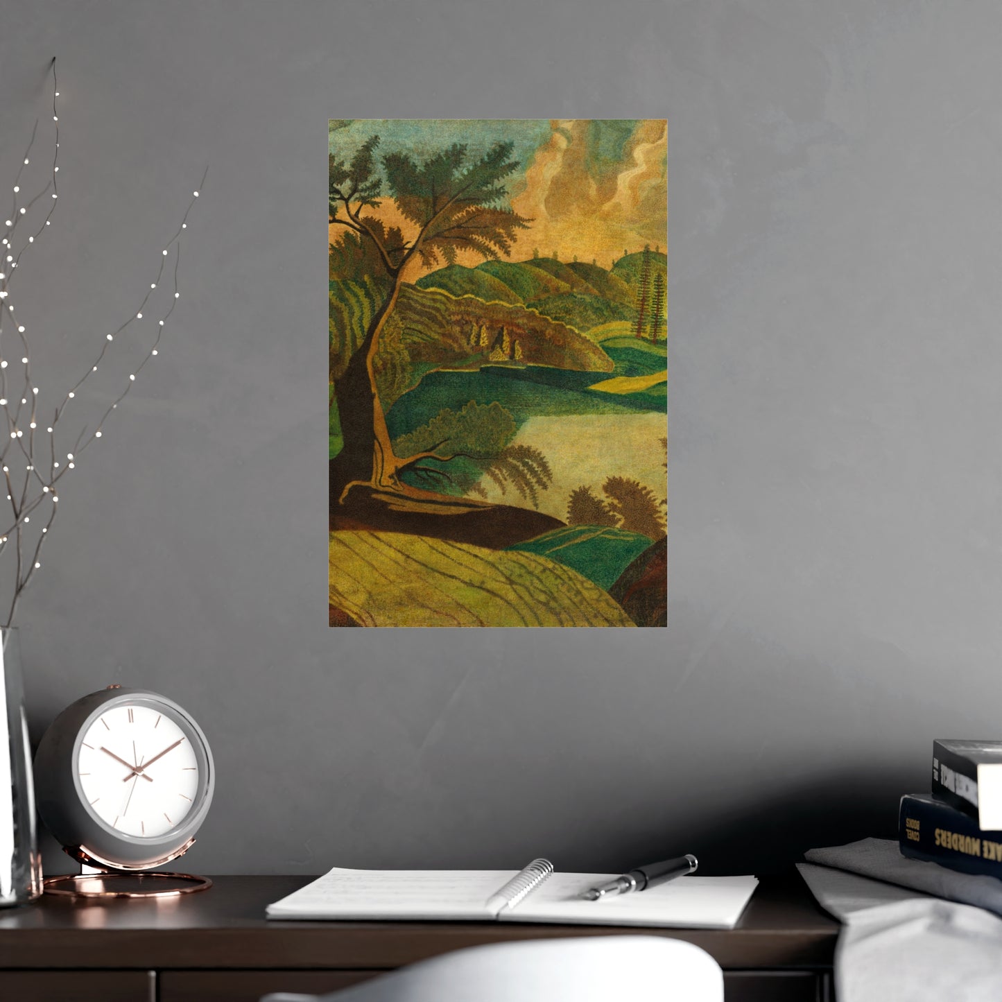 Stylized Landscape - Modern Abstract Fine Art Poster
