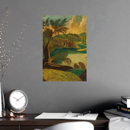 Stylized Landscape - Modern Abstract Fine Art Poster
