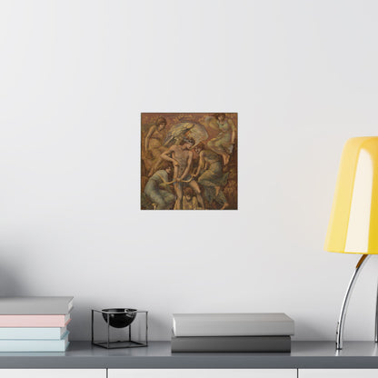 Cupid's Hunting Fields - 1924 - Vintage Fine Art Print - Classic Matte Vertical Poster - Ethereal - Angelic Artwork