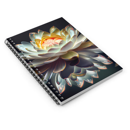 Iridescent Lotus Spiral Notebook - Ruled Line - Zen Home & Office Collection