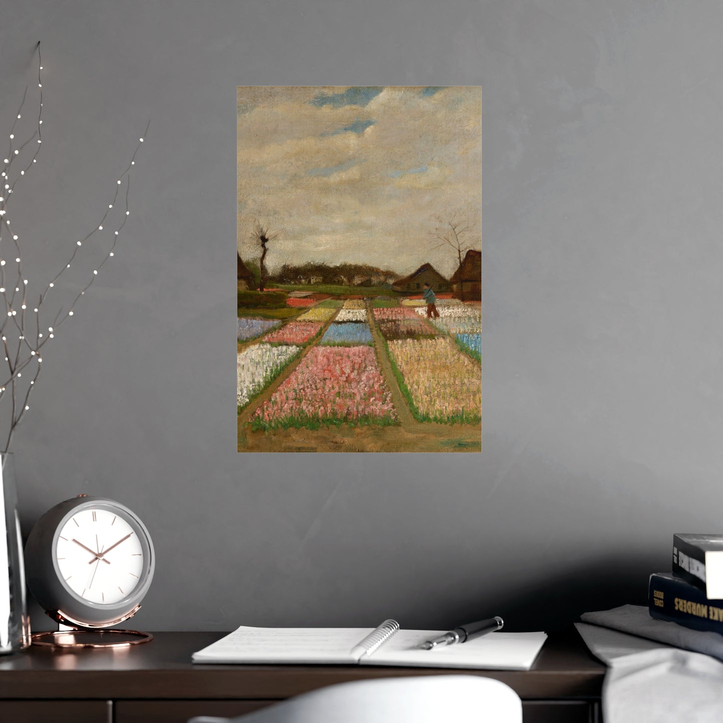 Flower Beds in Holland - Van Gogh Fine Art Poster