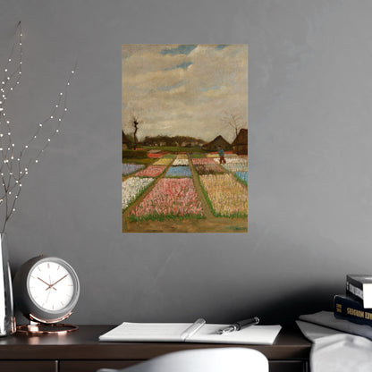 Flower Beds in Holland - Van Gogh Fine Art Poster