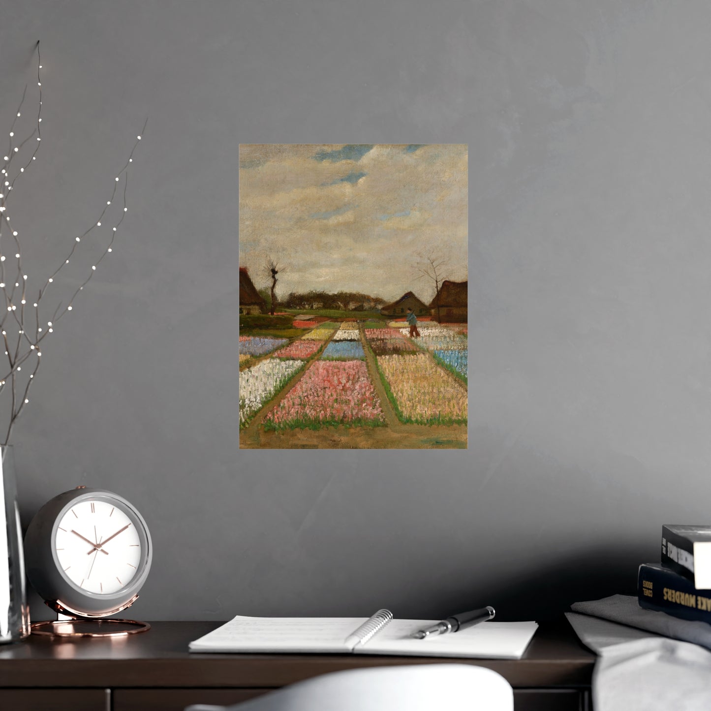 Flower Beds in Holland - Van Gogh Fine Art Poster