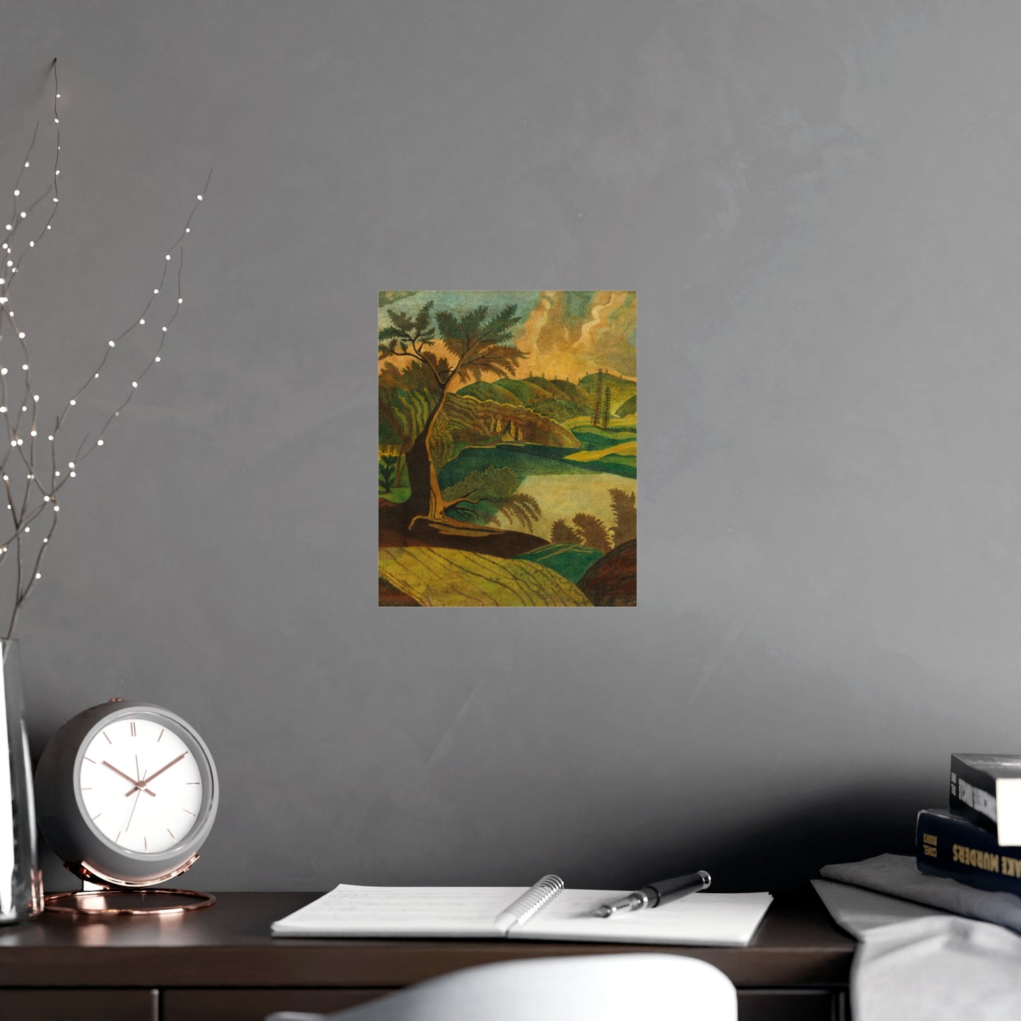 Stylized Landscape - Modern Abstract Fine Art Poster