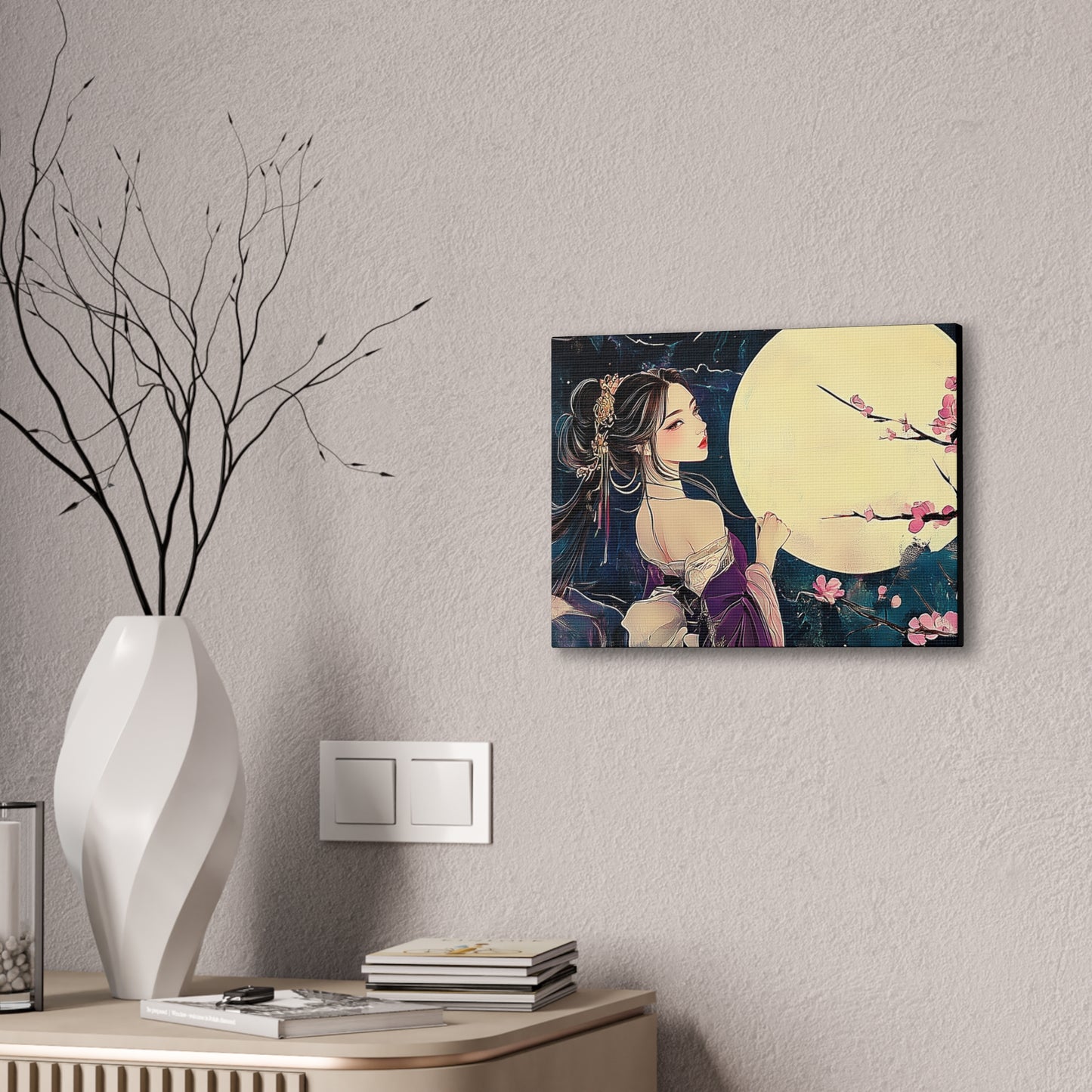 Thinking of You in the Moonlight - Fine Art Print - Wall Art on Canvas
