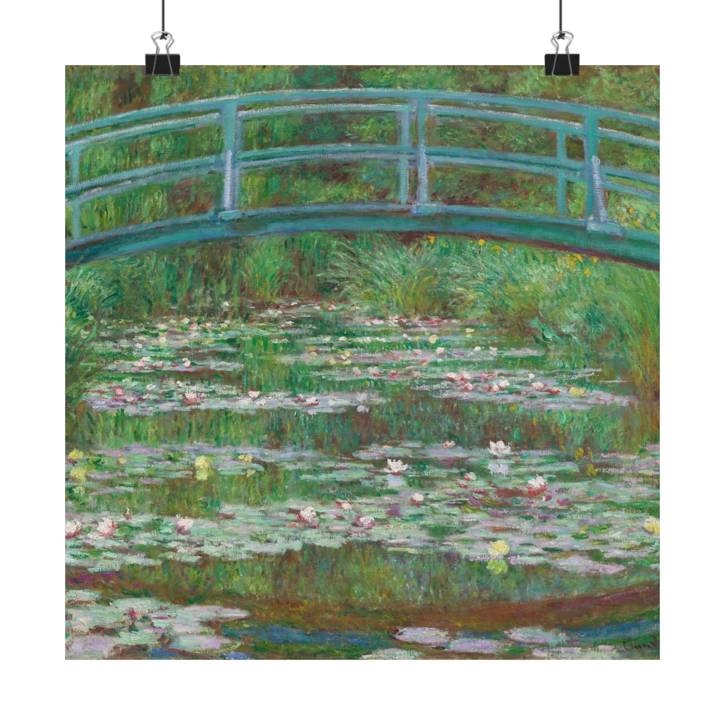 Claude Monet - Japanese Foot Bridge Fine Art Canvas Print