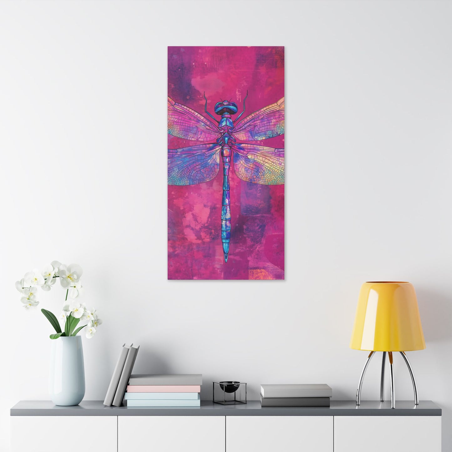 Vibrant Dragonfly - Secret Garden Series -  Fine Art Print on Canvas