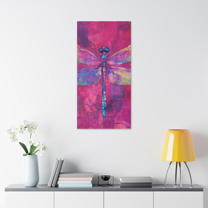 Vibrant Dragonfly - Secret Garden Series -  Fine Art Print on Canvas