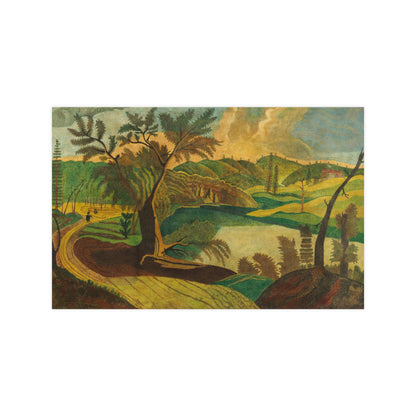 Stylized Landscape - Modern Abstract Fine Art Poster