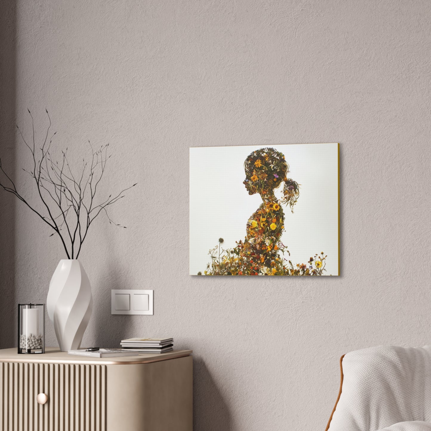 Summers Gone By - Wildflowers Fine Art Print on Canvas