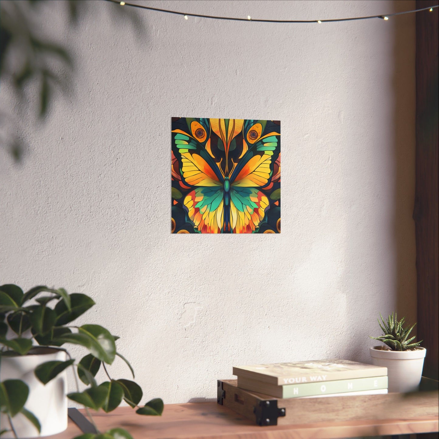 Brilliant Butterfly - Bohemian Wall Art - Fine Art Print - Poster Matte - Vertical Wall Décor