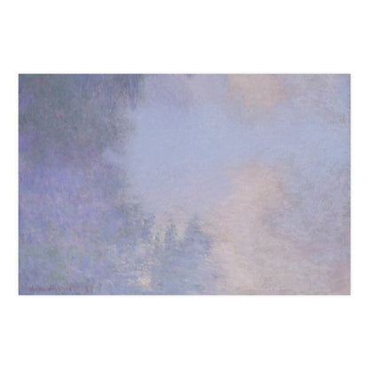 Branch of the Seine near Giverny in Mist - Monet Fine Art Poster