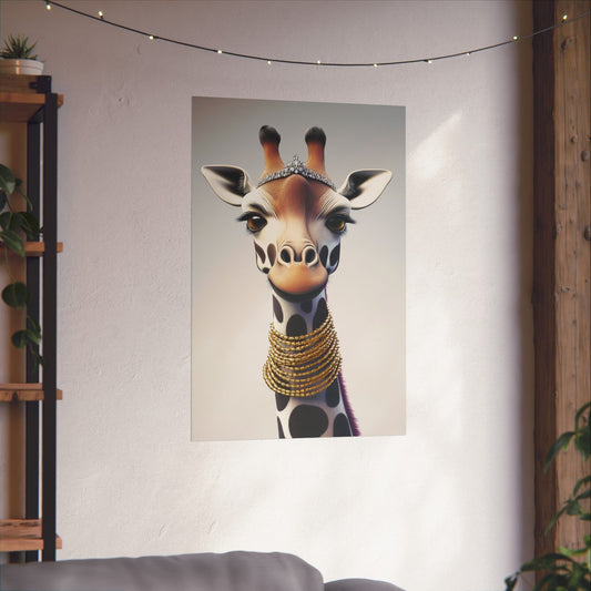 Adventure Awaits - His & Hers Giraffe Fine Art Prints (A) - Whimsical Animals - Home Décor - Wedding Gift