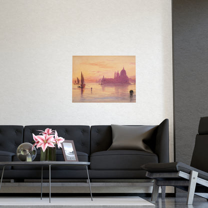 Santa Maria della Salute Venice at Sunset - Fine Art Poster
