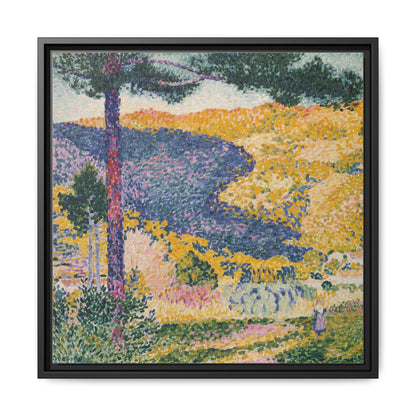 Valley with Fir Shade on the Mountain - Museum Collection - Framed Canvas Print