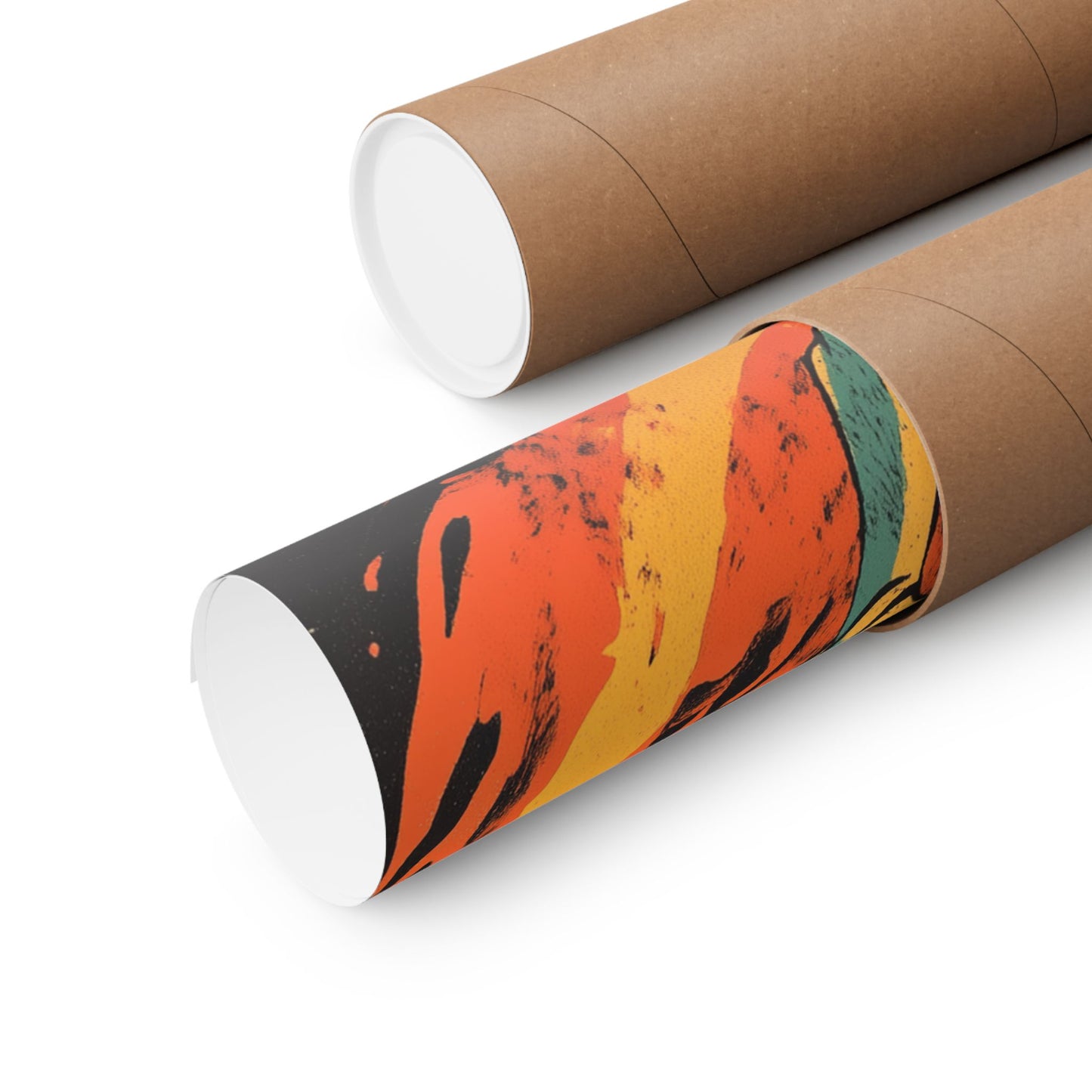 Unleashed - Tiger Jumping Through A Ring of Flames - Matte Vertical Poster - Eye-Catching Wall Art