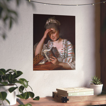 Classic Portrait - Fine Art Print - Matte Vertical Poster - Timeless Literary Woman - Art for Home Décor