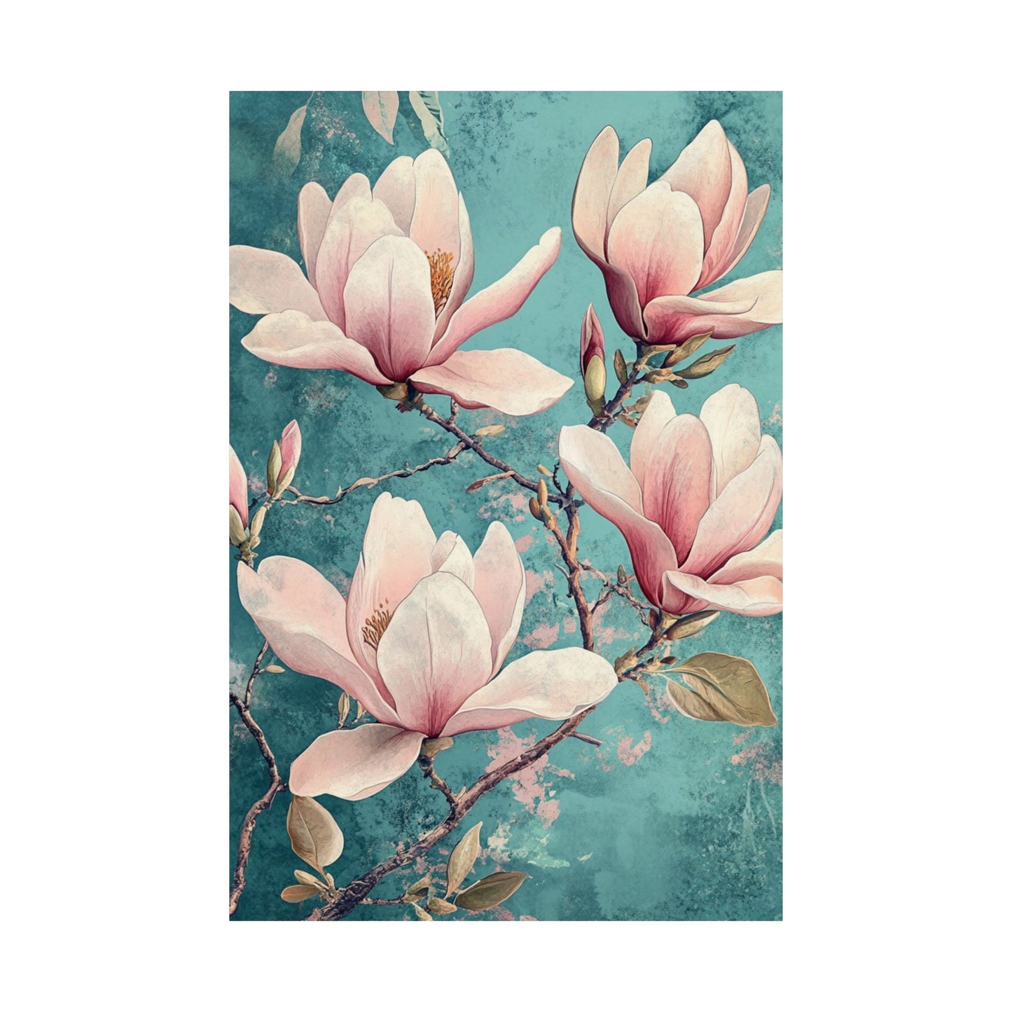 Blossoming Branches Pink Fine Art Print