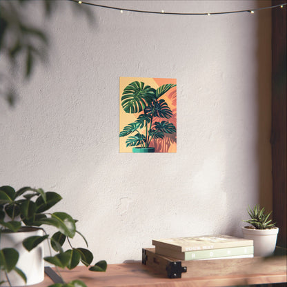 Tropical Monstera Botanical Fine Art Print