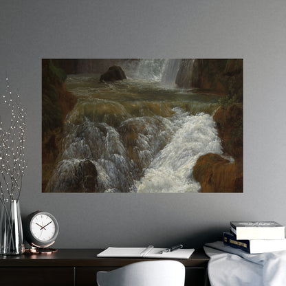 Waterfalls at Tivoli - Italian Landscape Fine Art Poster