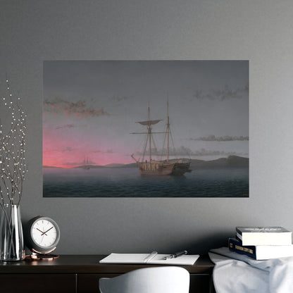 Lumber Schooners at Evening Penobscot Bay - Maritime Fine Art Poster