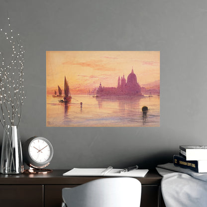 Santa Maria della Salute Venice at Sunset - Fine Art Poster