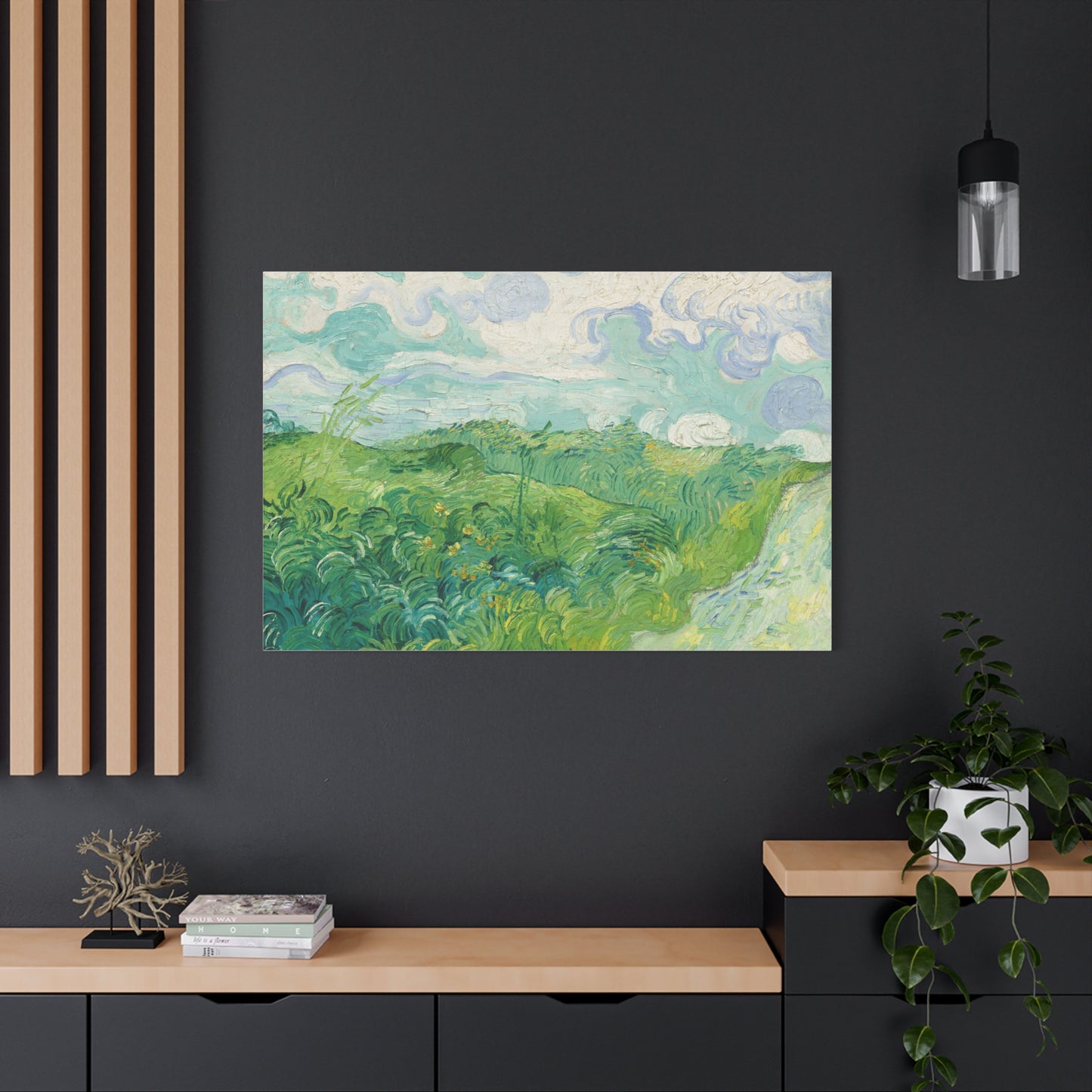 Vincent van Gogh - Green Wheat Fields Fine Art Canvas Print