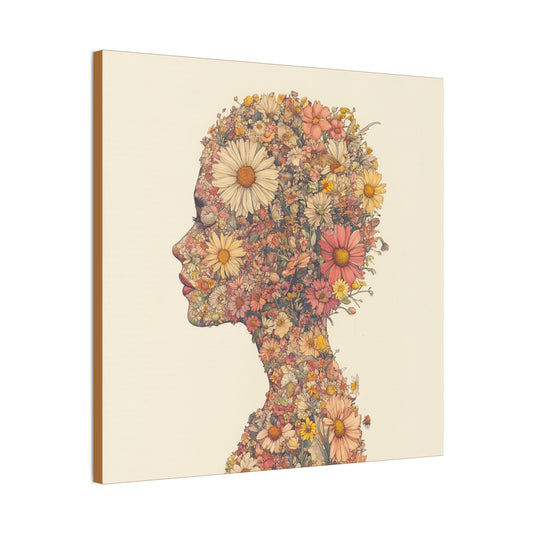 And So She Grew on Canvas