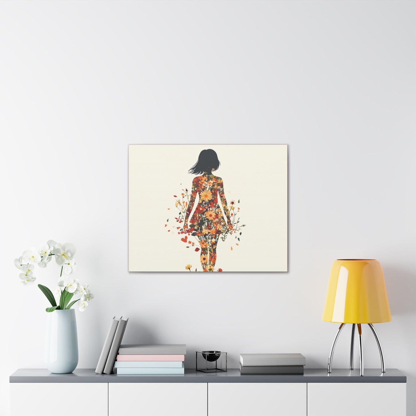 You Belong Among the Wildflowers  - Flower Girl - Print on Canvas