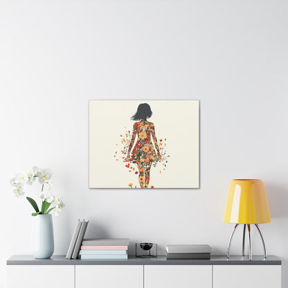You Belong Among the Wildflowers  - Flower Girl - Print on Canvas