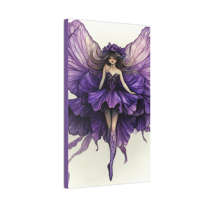 A Violet Affair - Fairies & Flowers Collection - Wall Art - on Canvas