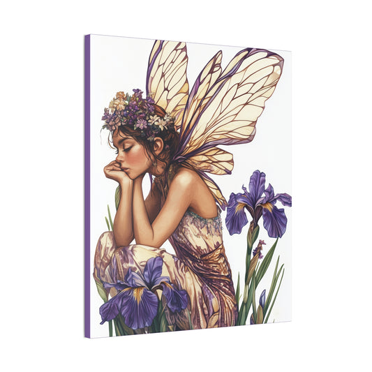 Iris You Were Here - Flowers & Fairies Collection - Fine Art Print on Canvas