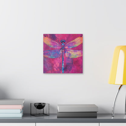 Vibrant Dragonfly - Secret Garden Series -  Fine Art Print on Canvas