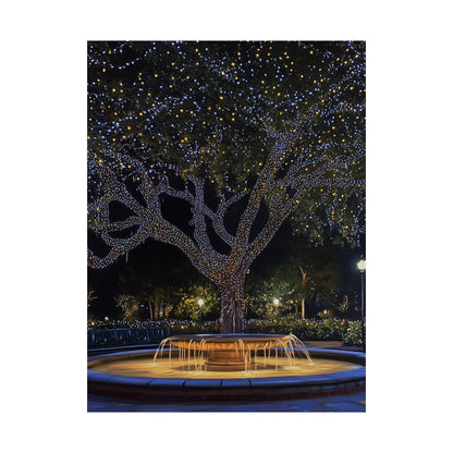 Winter Lights in the Park - Fine Art Print - Poster Print