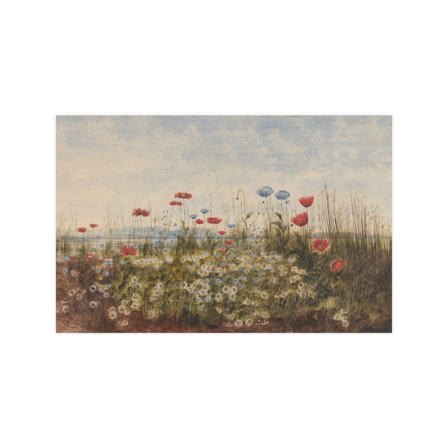 Wildflower Scene - Museum Collection - Fine Art Poster