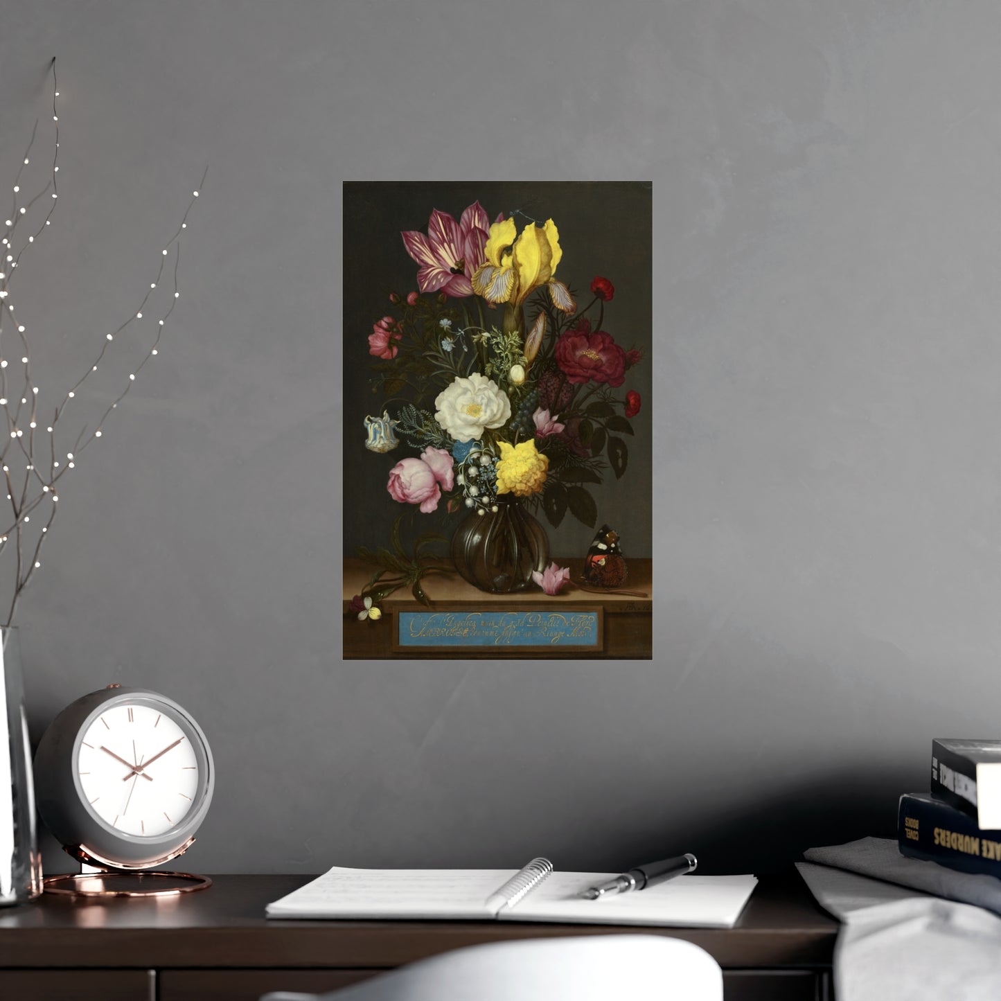 Bouquet of Flowers in a Glass Vase - Dutch Masters Fine Art Poster