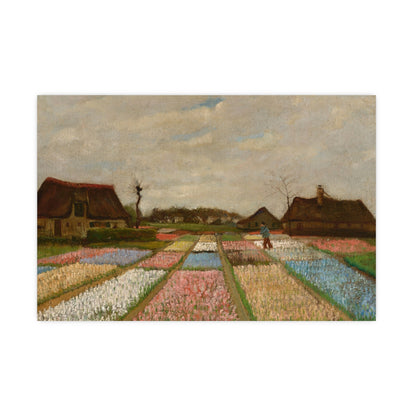 Flower Beds in Holland - Van Gogh Fine Art Poster
