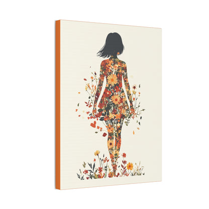 You Belong Among the Wildflowers  - Flower Girl - Print on Canvas